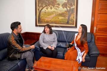 Recepción oficial a Nauzet Afonso y a Daida López (Foto TA)